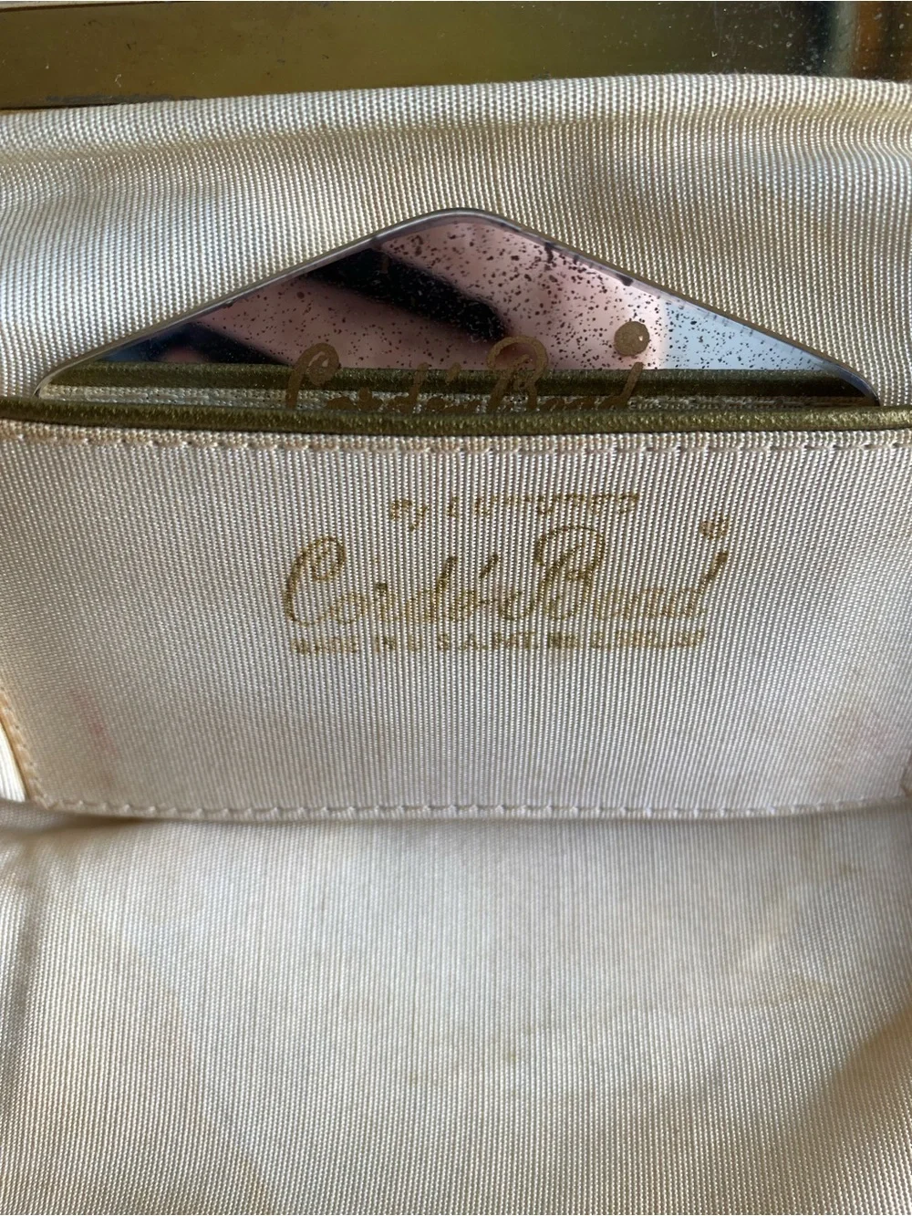 Vintage Corde Bead Purse - Beaded Pearl Accent Clutch - Picture 9 of 10
